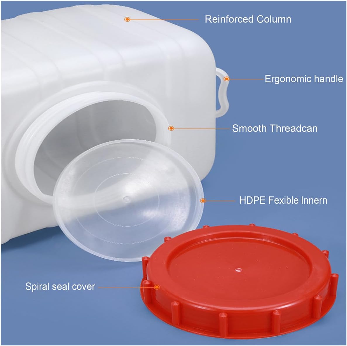 Plastic Water Tank 25L/35L/50L/80L/110L/200L Water Container，Rain Water Tank，Food-Grade Rectangular Thickened Water Tower with Faucet for Household Water Storage(Size:35L)