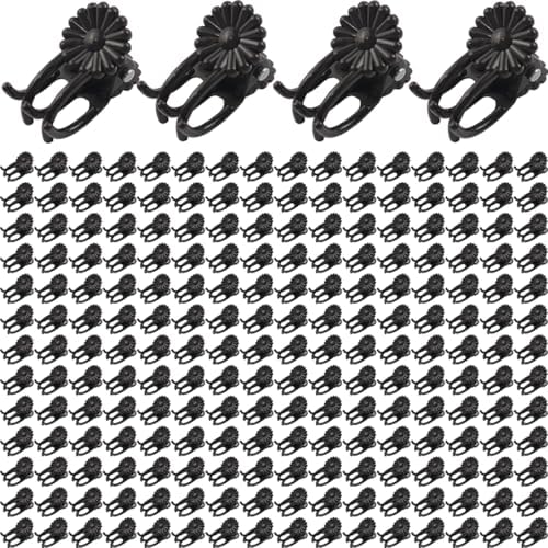 GXXMEI 400PCS Plant Clips, Orchid Clips Plant Orchid Support Clips Flower and Vine Clips for Supporting Stems Vines Grow Upright Dark Brown