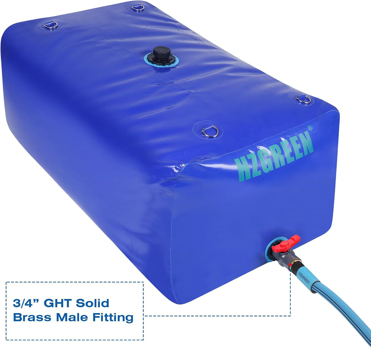 Water Bladder 1000L/260G Water Tank Storage Container Foldable Portable Large Capacity Soft Bag Suitable for Outdoor Easy to Carry Out