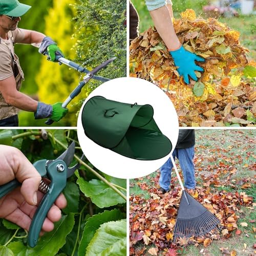 150 Gallon Foldable Pop Up Leaf Collector, Large Leaf Pickup and Loader Bag