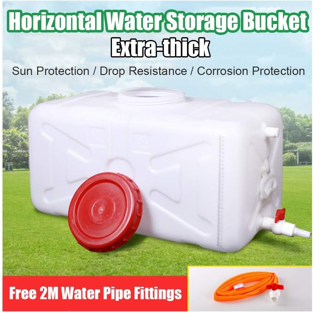 Water Storage Tank for Camping, Plastic Water Containers with Spigot for Emergency Water Storage Household Outdoor Camping Hiking Self-Driving Tour(Size:25L)