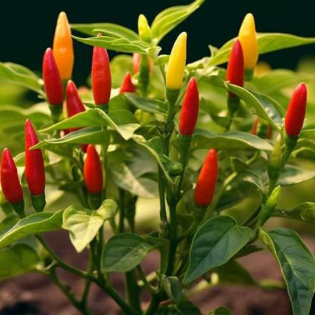 3 Hot Pequin Super Chili Pepper Plants Live in 2.5 Inch Pot for Planting Outdoor
