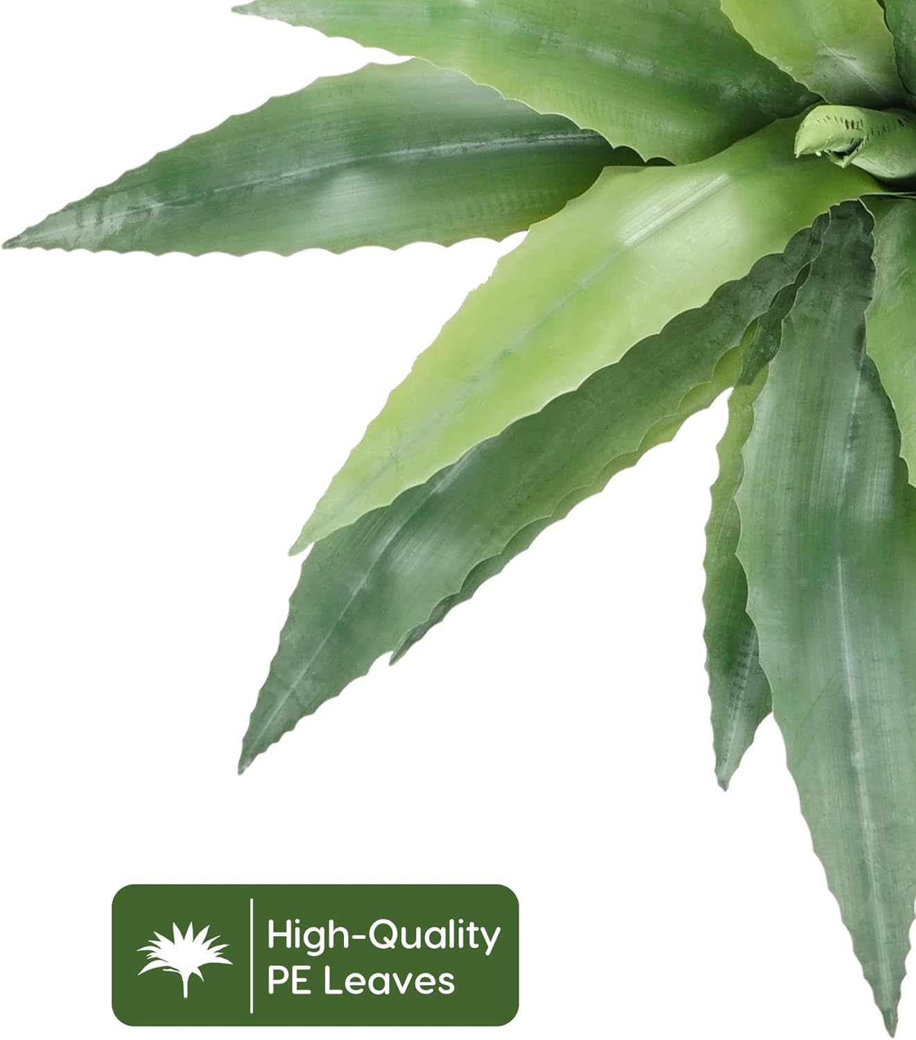 Velener 24 Inch Tall UV Resistant Artificial Agave Plant - Realistic Faux Succulent for Indoor & Outdoor Decor, Perfect for Home, Office, and Housewarming