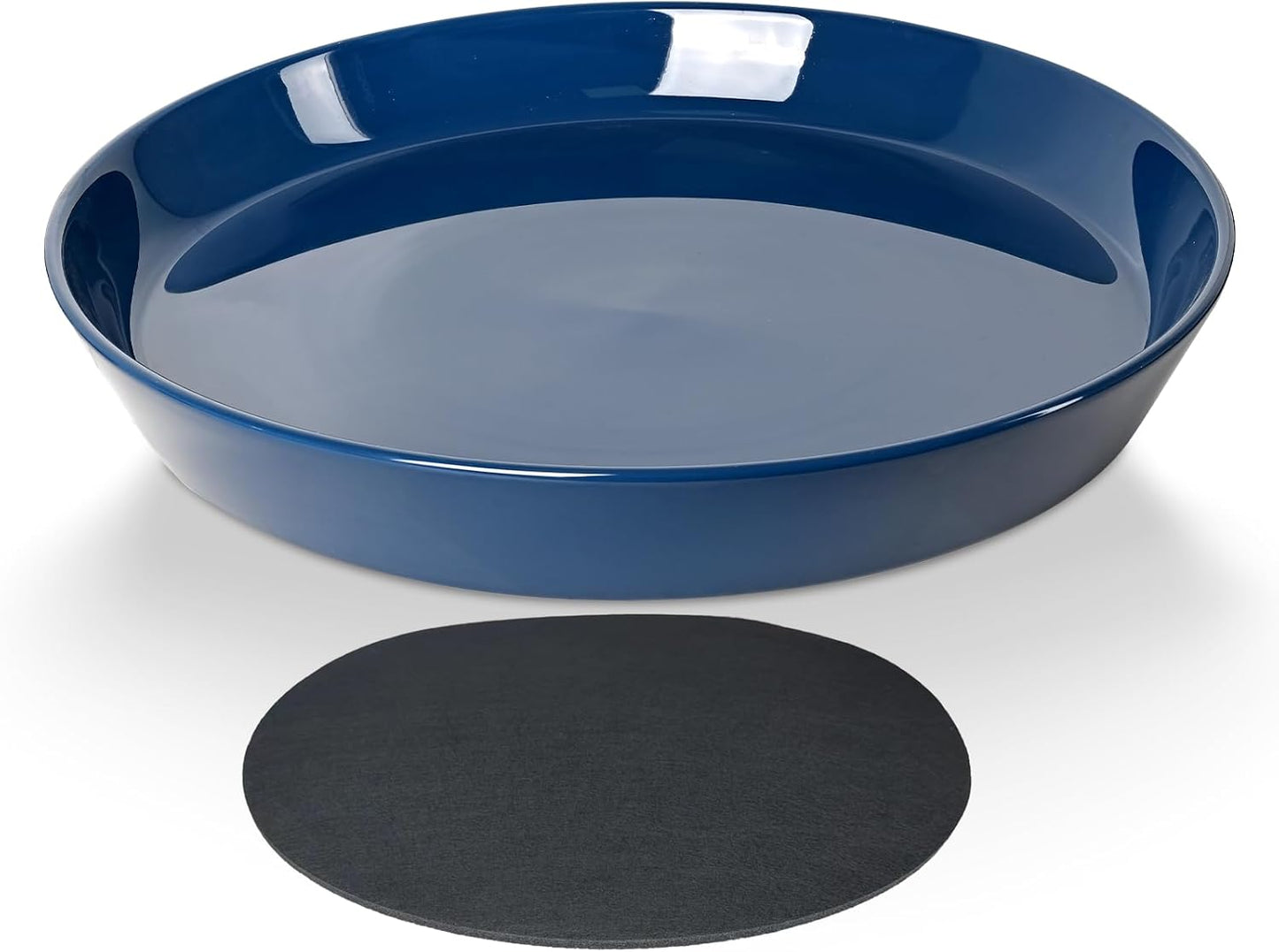 Ceramic Plant Saucers, 10 Inch (11 Inch) Plant Trays, Durable Round Glazed Ceramic Flower Plant Water Drip Tray for Pots Planter, Heavy Duty Plant Dish Plant Plate to Catch Water for Indoor & Outdoor