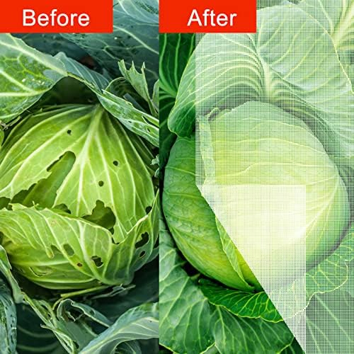 Agfabric Bird Netting 34" Hx28 W Garden Netting Insect Pest Barrier,Plant Cover Fruit Tree Netting Mesh Protection Bag with Drawstring,White