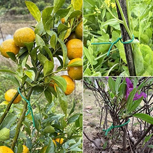 Tenn Well 2Pk 66ft 2.8mm Plant Ties Green Garden Wire for Climbing Plants