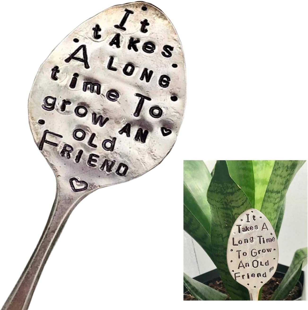 Garden Marker Friendship Gift, Garden Label Stake, Plant Marker Tag, Metal Garden Decoration Sign