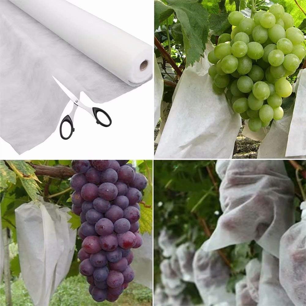 Agfabric Plant Covers Freeze Protection Floating Row Cover 6'x100' 0.55oz Plant Covers Freeze Protection Outdoor Plant Covers for Winter Frost Blankets,White