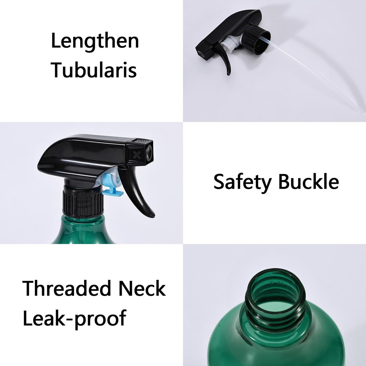 driew Plant Mister Spray Bottle, 13.6oz 400ML Plant Mister Water Spray Bottle with Scale for Plants Misting Bottle Water Fine Mist,Green