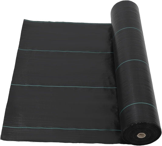 Broadfashion 3ft x 300ft Premium Weed Barrier Landscape Fabric, 3.24 oz Heavy Duty, Weed Control Fabric, High Permeability, Good for Flower Bed, Driveway Fabric and Ground Cover