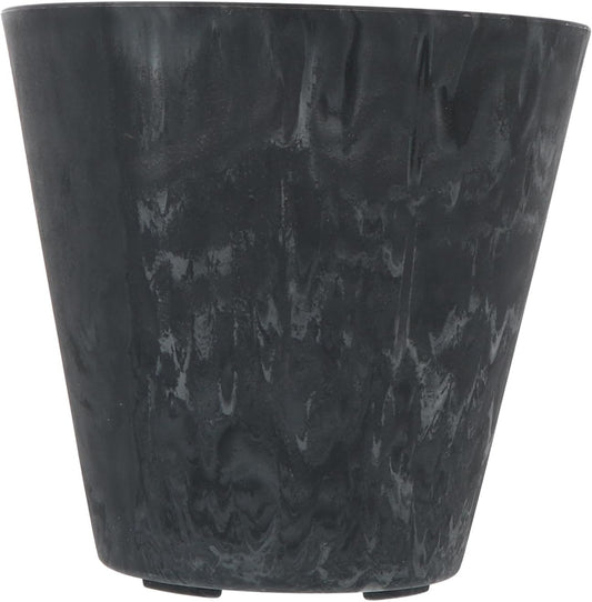 Nordic Style Plastic Flower Pot Planter with PP Resin Frost-Resistant Indoor Outdoor Garden Plant Container for Succulent Office Decor in Grey Blue