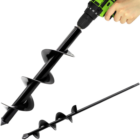 Auger Drill Bit for Planting – 3.5" x 16" and 1.6" x 16.5" Garden Auger Drill Bit for Cordless Drill,Efficient Planting Auger for Bulbs,Flowers,and Vegetables