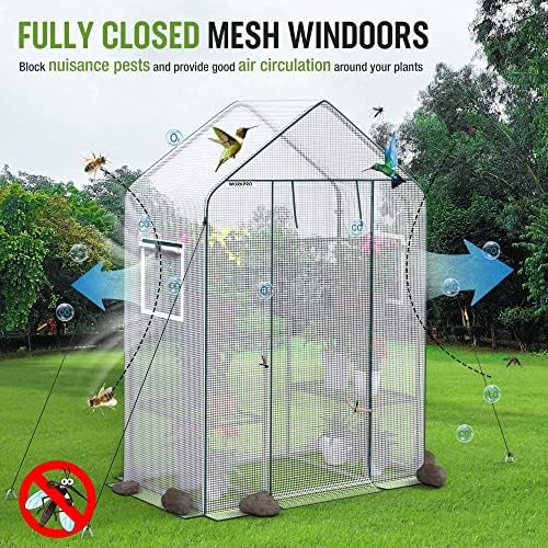 WORKPRO Portable Small Greenhouses(56"x 29"x 77") for Outdoor/Indoor