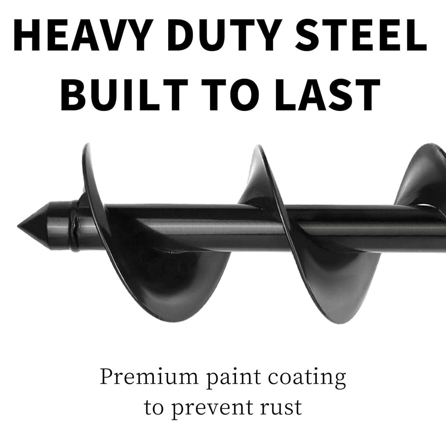 TCBWFY Auger Drill Bit for Planting 3.5"x16",Extended Length Garden Auger Spiral Drill Bit for Planting Bulbs Flowers,Planting Auger for Drill Post Hole Digger for 3/8”Hex