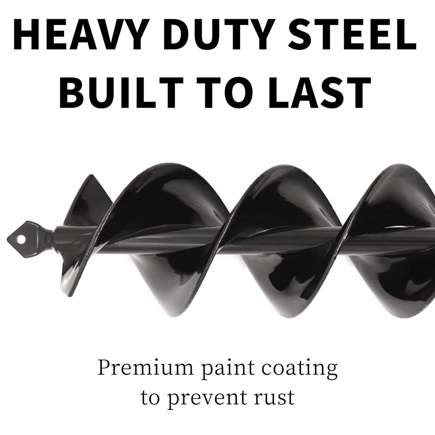 TCBWFY Garden Auger Drill Bit for Planting 3x16.5inch,Total Solid Barrel Extensive Blades,for Planting Flowers Bulbs,Rapid Planter Earth Post Umbrella Hole Digger for 3/8" Hex Drive Drill