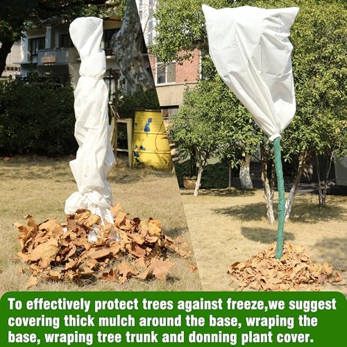 Gardzen 5-Pack Heavy Duty Plant Covers Freeze Protection, 54”×72”