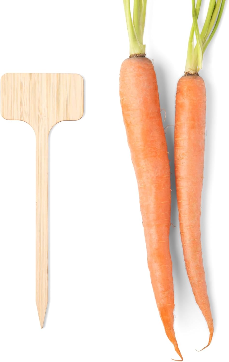 Bamboo Plant Stakes, 50pcs, Extra Long Plant Labels (2.25" x 1.5" x 7"), Bamboo Garden Signs, 50 pcs Plant Tags, Plant Identifications Stakes, Plant Markers