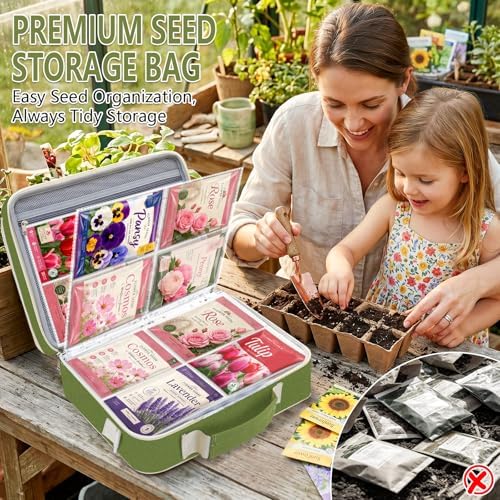 Seed Storage Organizer Binder, Seed Holder Organizer Seed&Envelopes, Sheet