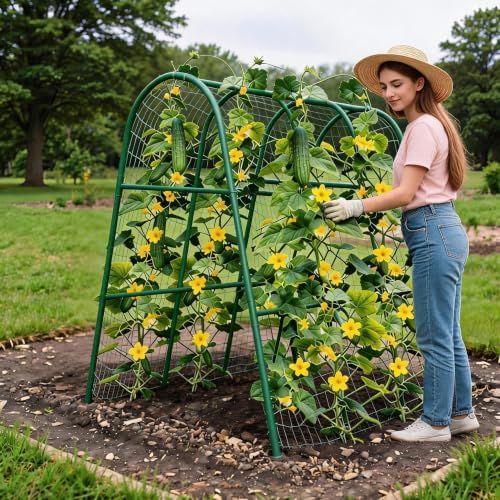 Garvee Garden Arch Trellis for Raised Beds, 4 FT