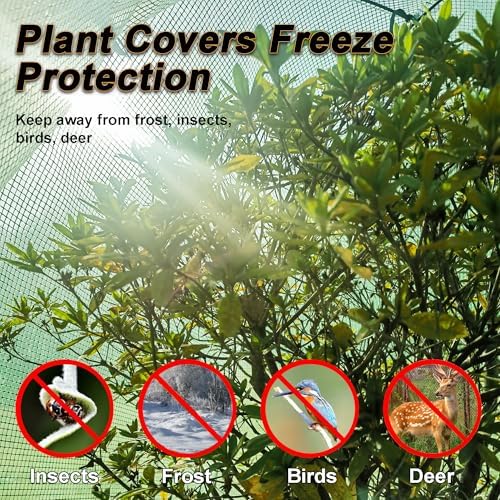 40"‌ Garden Plant Frost Protection Cover, Plant Tent from Animal w/ Zipper