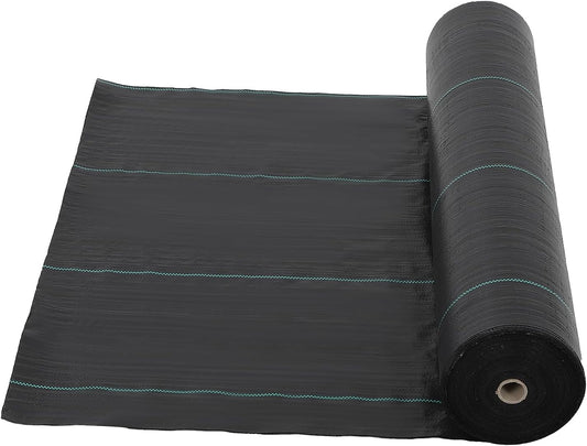 6ft x 300ft & 2.4oz Premium Garden Weed Barrier Landscape Fabric, Durable & Heavy-Duty Weed Block Gardening Mat, Easy Setup & Superior Weed Control, Eco-Friendly & Convenient Design