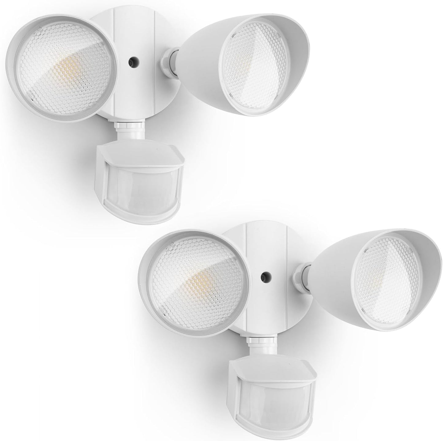 UME 2 Pack 32W 3500 Lumen LED Security Lights Motion Sensor Light Outdoor, 5000K Daylight, IP65 Waterproof, Dusk to Dawn, Motion Detector Flood Light for Garage, Yard, Porch-White