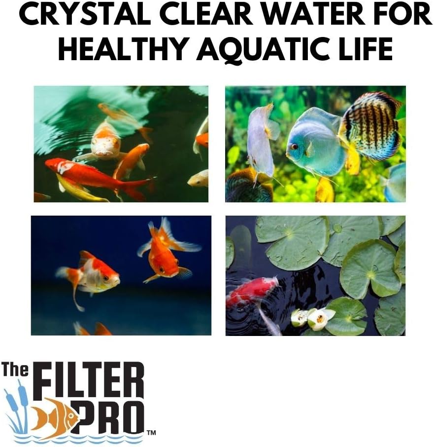 Beige Coarse Filter Media, 2" Thick, 24" x 24" Pads, 2 Pack, Perfect for Aquariums, Ponds or Water Gardens, Made in USA