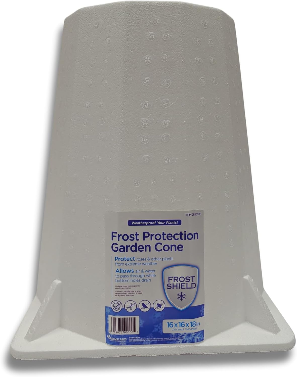 Frost Protection Plant Cone – Reusable Winter Rose Cover, Insulated Shrub Shield, Breathable Cold Weather Plant Protector for Outdoor Gardens, 2 Pack