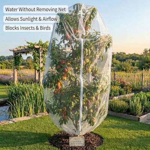 Fruit Tree Protection Bags 8.5x8.5 FT | Pack of 1 Garden & Insect Netting