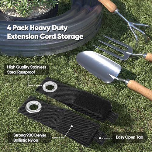 Heavy Duty Garden Tool Organizer Metal Wall Mount, 64 inches