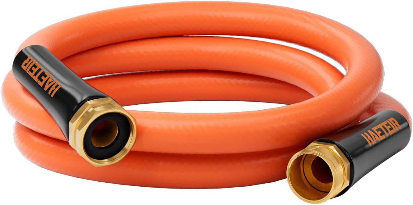 Garden Hose 5ft 5/8", Water Hose Heavy Duty, Flexible, Male to Female Fittings, Burst 700 PSI, Lightweight Hybrid Hose with Swivel Handle (5 FT)