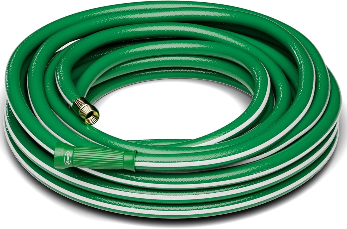 Scotts 50 ft. Heavy Duty Garden Hose – 5/8 in. Diameter, 4-Ply, 400 PSI High-Pressure, Easy-to-Coil Water Hose with Crush-Resistant Couplings and Twist-Resistant Collar for Lawn and Garden
