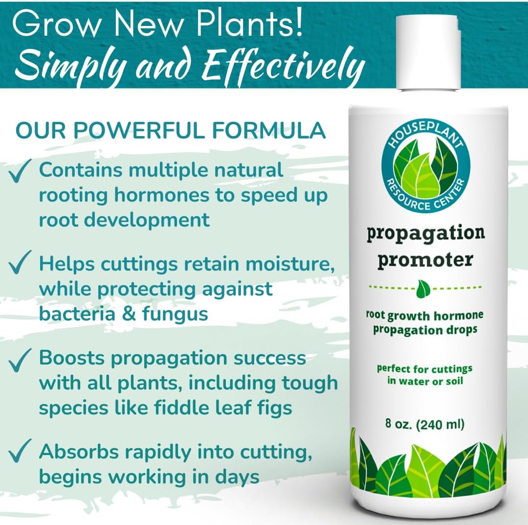 Houseplant Prop Drops - Propagation Promoter & Root Growth Hormone | Root Stimulator for Cuttings | Supports Stronger, Healthier Plants | Easy-to-Use Liquid Formula for Water & Soil Propagation | 8oz