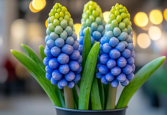 5 Blue Muscari Bulbs for Planting - Easy to Grow Perennial Flowers
