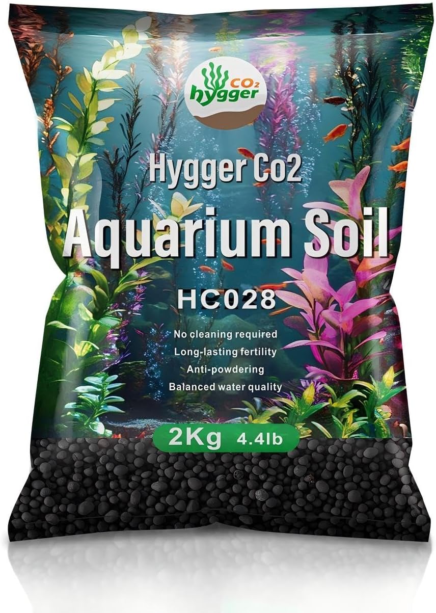 Upgraded Aquarium Soil Water Grass Mud, Ideal for Fish Tank Aquascaping Aquarium Substrate Soil for Plants and Shrimps, No Need to Wash (4.4 Pounds)