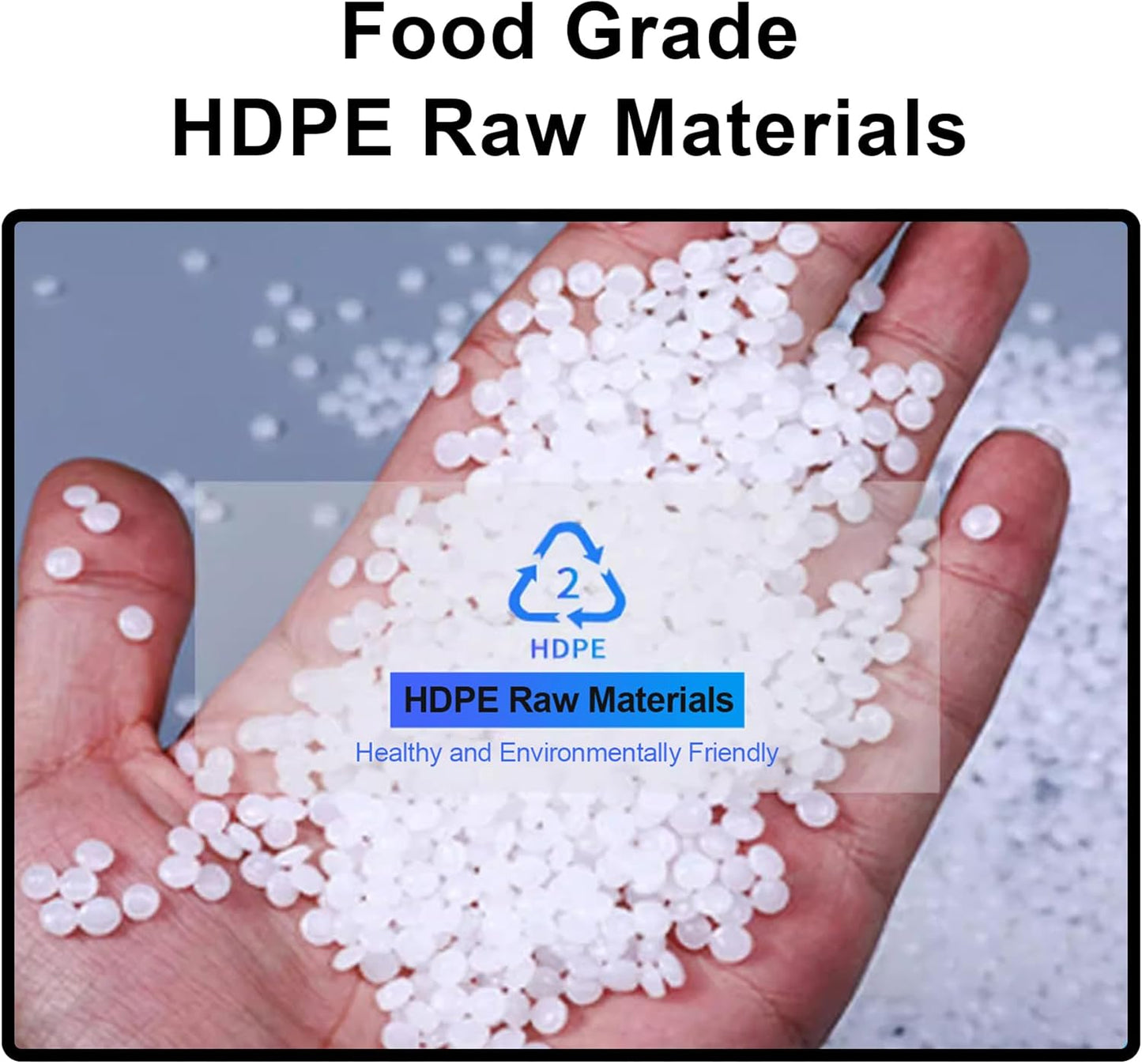 Large Capacity Water Container Plastic Water Tank with Faucet and 3M Water Pipe, Heavy Duty Water Storage Carrier Portable Durable for Outdoor Hiking Emergency Self-Driving(Size:200L/52.8Gallon)