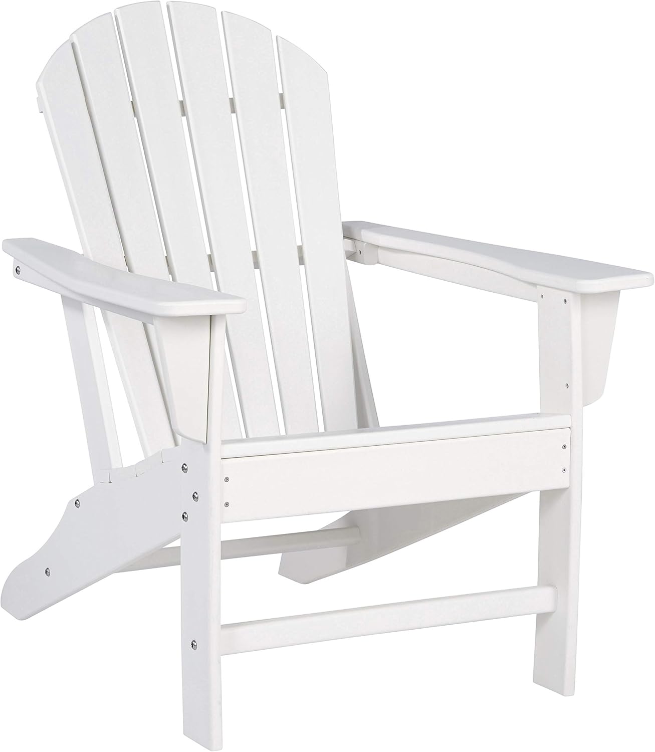 Signature Design by Ashley Sundown Treasure Outdoor Patio HDPE Weather Resistant Adirondack Chair, White