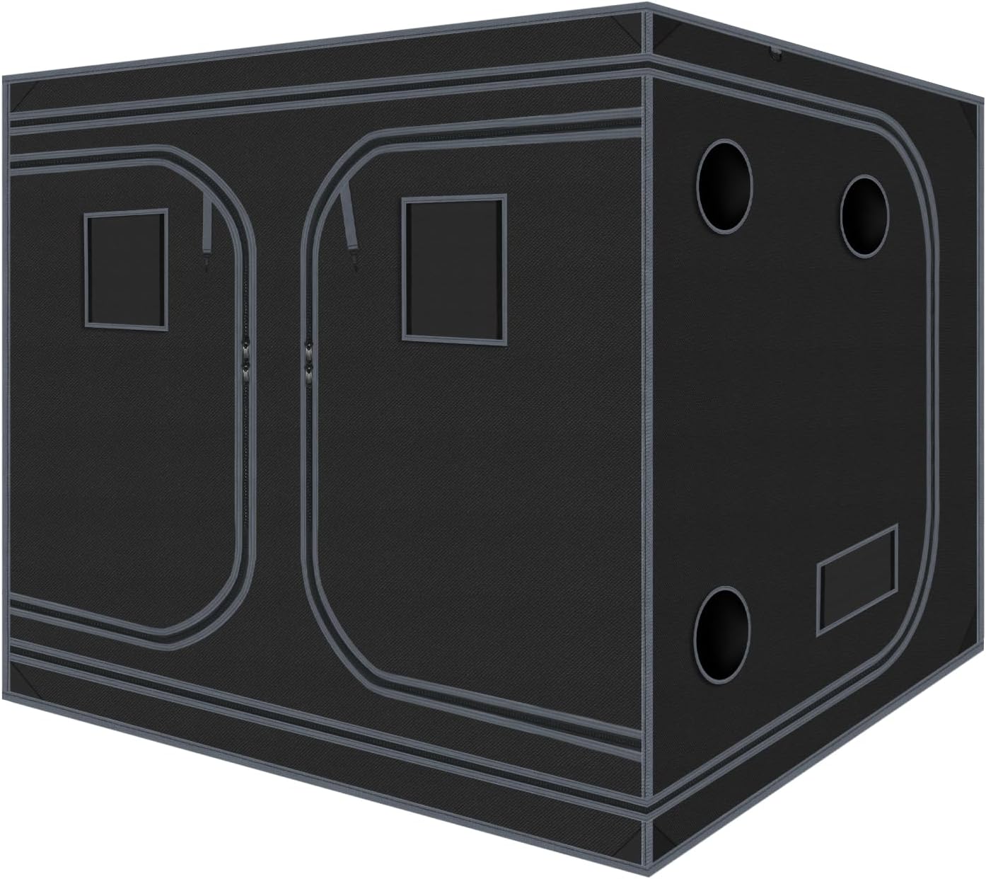 Grow Tent 96"x96"x78" Hydroponic 600D Mylar Grow Tent Reflective Garden Growing Dark Room with Observation Window, Removable Floor Tray for Indoor Plant Growing 8x8