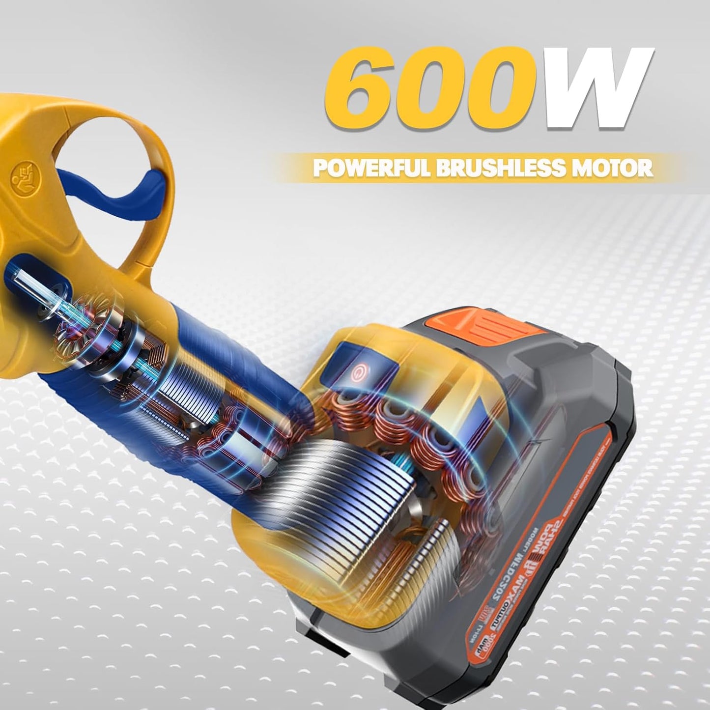 Mellif Electric Pruning Shears Compatible With DeWalt 20V Max Battery (Tool Only), Cordless Garden Pruner w/ 2,6000RPM Brushless Motor, Imported Steel Blades-25mm(0.98 Inch) Cutting Diameter