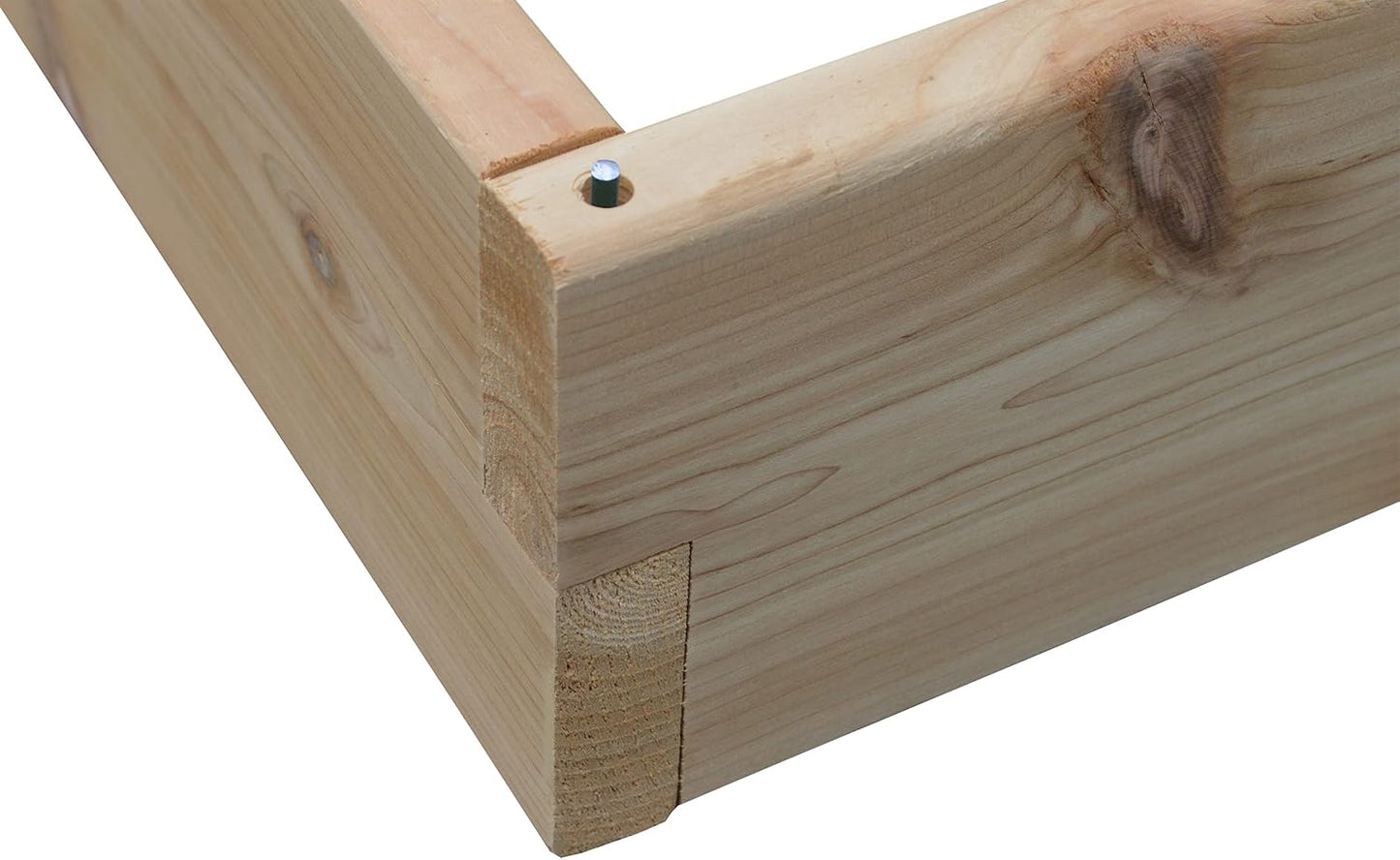 Red Cedar Wood Raised Vegetable Garden Bed - Amish Made in USA (5.5" Raised Bed, Unfinished)