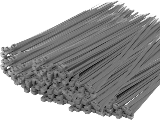 14 Inch Zip Ties Silver 1000 PCS, 40 Lbs- Heavy Duty Tensile Strength, Nylon PA66 UV Resistant Cable Ties for Indoor and Outdoor Use - Ideal for object bundling and fastening