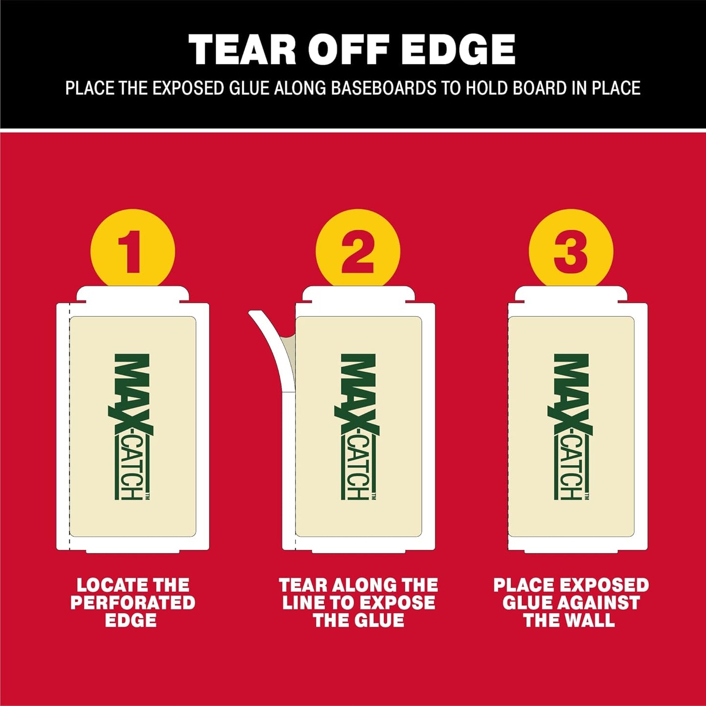 Catchmaster Max-Catch Mouse & Insect Glue Trap 72pk, Mouse Traps Indoor for Home, Sticky Pest Control Adhesive Tray for Catching Bugs, Non Toxic Bulk Pre-Baited Glue Boards