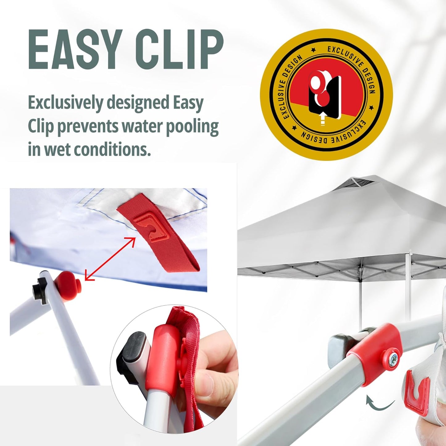 CROWN SHADES 10x10 Pop Up Canopy with 1 Side Wall - Beach Tent with One Push Setup - Outdoor Sun Shade for Events, Parties, Camping - Gazebo with STO-N-Go Cover Bag (Blue)