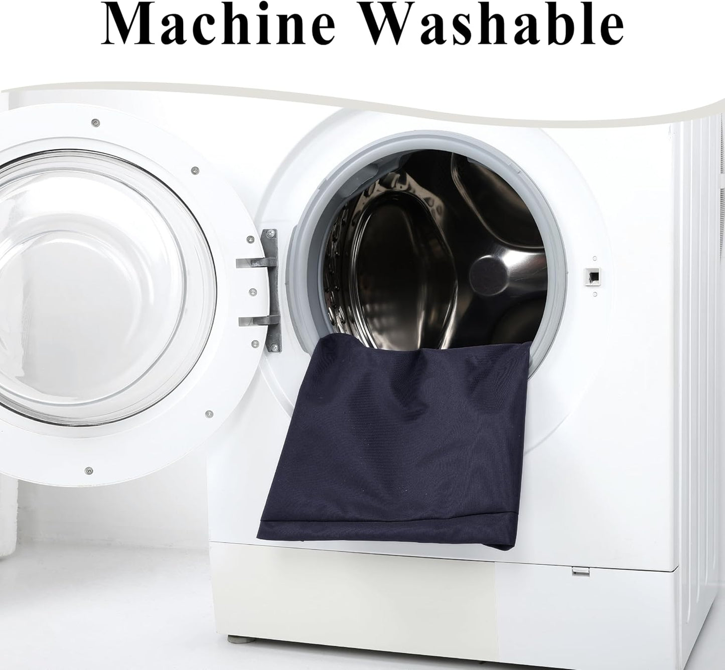 Outdoor Chair Cushions Set of 2, Waterproof Foam Patio Seat Cushions with Ties for Garden Sofa & Dining Furniture, 3-Year Color Fastness, 18x18x3 Inch, Grey