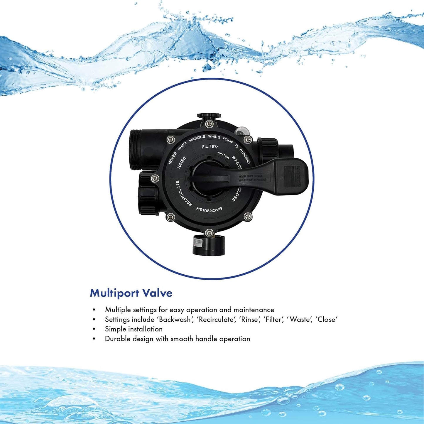 HALF OFF PONDS Simply Clear Koi Pond Filter System with 2HP Blower, UV Clarifier & 4,500 GPH Pump – Filters Ponds Up to 5,000 Gallons – Complete Kit with Bio Media, Multiport Valve, Gauge