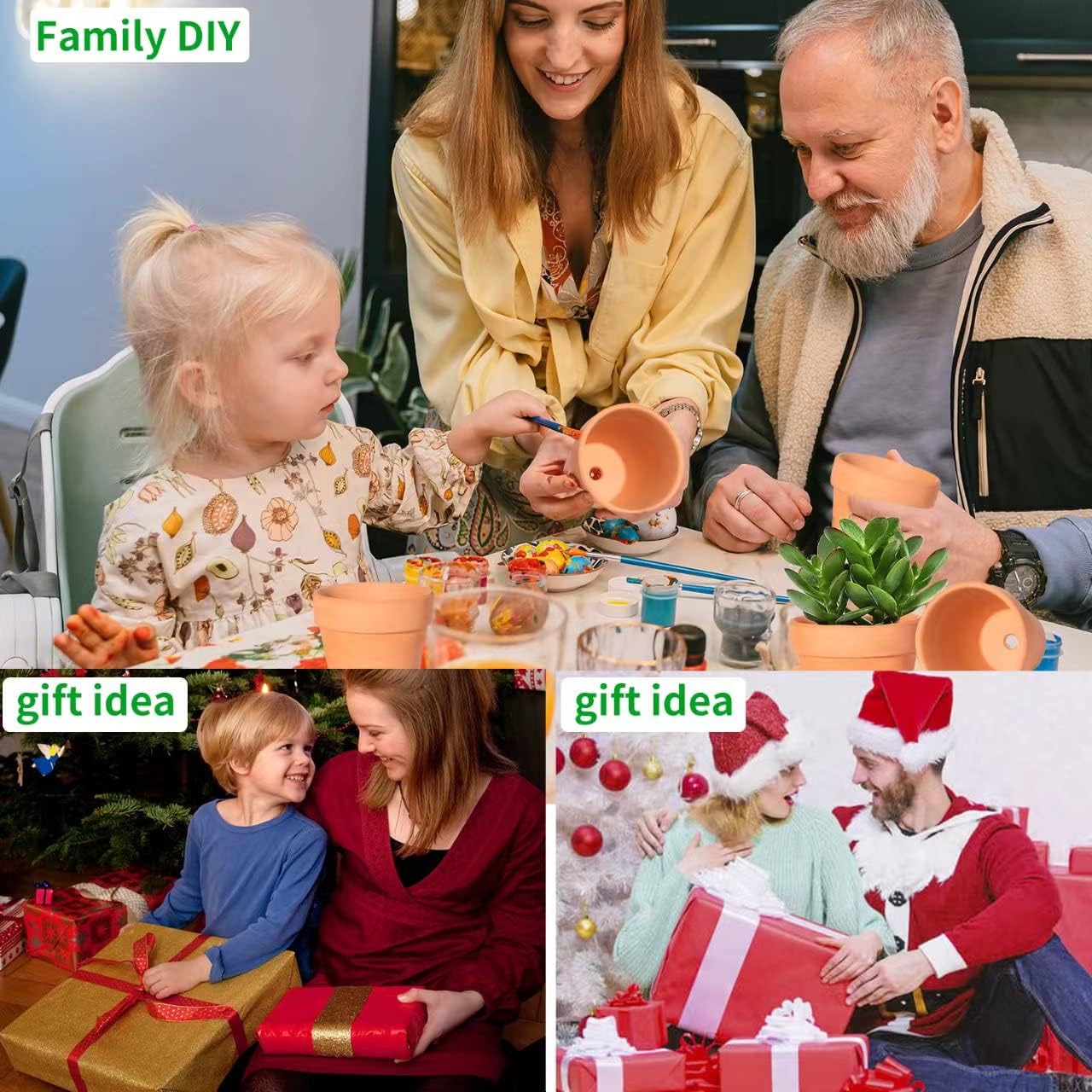 3 Inch Terracotta Pots with Saucer-20 Pack，Cactus Terra Cotta Flower Pot with Drainage，Succulent Nursery Clay Pots Great for Plants,DIY Crafts, Wedding Favor