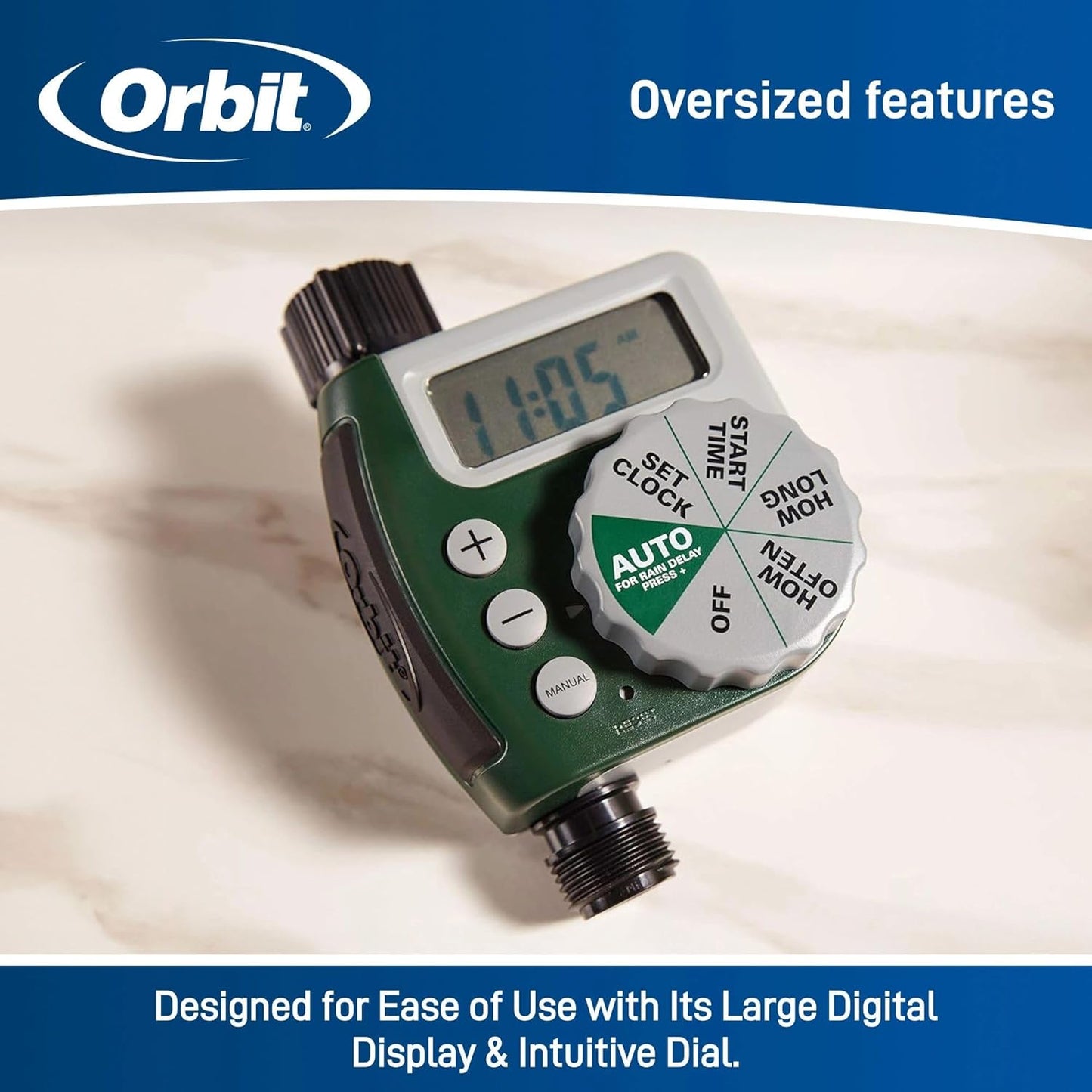 Orbit 62067 1-Outlet Programmable Digital Hose Watering Timer, 2-Pack