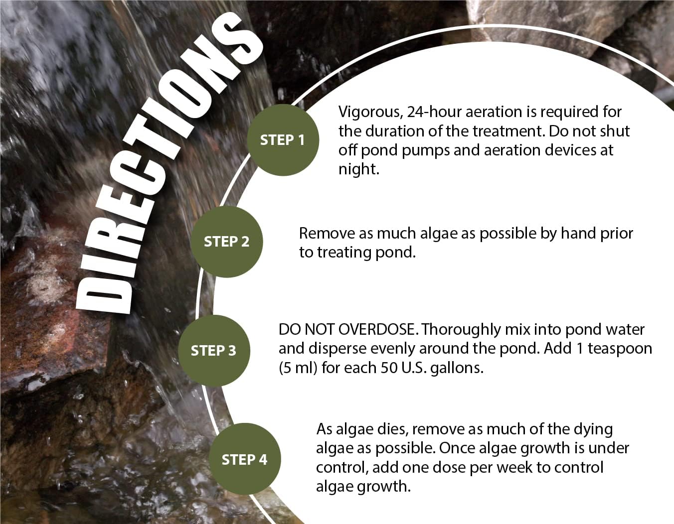 Bloom Buster Algae Control for Fish Ponds & Water Gardens - Gallon - Safe for Koi Fish, Goldfish & Plants - Controls Algae in Ponds & Water Features, EPA Registered