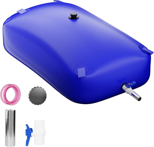 Large Capacity Water Storage Bladder Containers, Bladder Tank for Drought Resistance, Fire Prevention, Emergency Water, Agricultural Irrigation Outdoor (110L/29Gal, Blue)