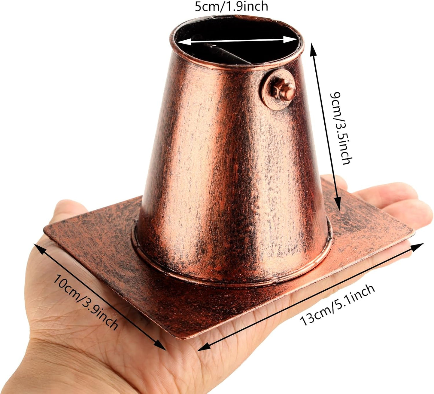 Rain Chain for Outside with Adapter,Wrought Iron Rain Chains 9 FT Set,Rain Chains Gutter with Brown Rain Chain 16 Cup and Decorative Hangers